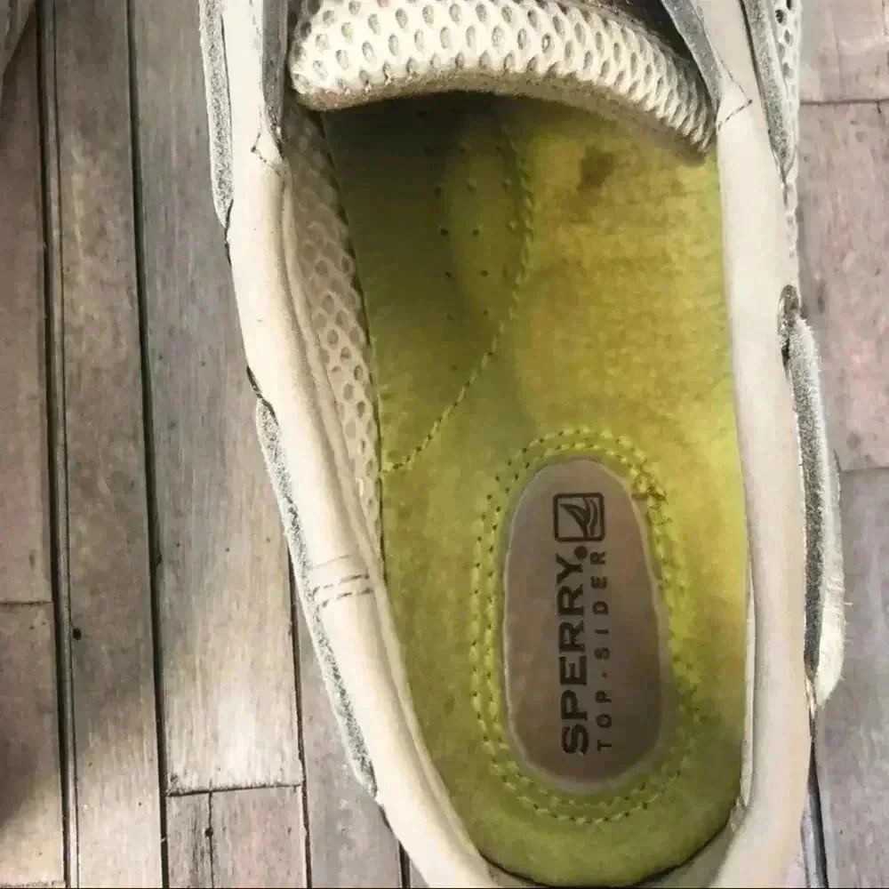 Sperry Top-Sider Cream Tan Leather Boat Shoes Women's Size 7.5 Preppy Old Money - Picture 7 of 8